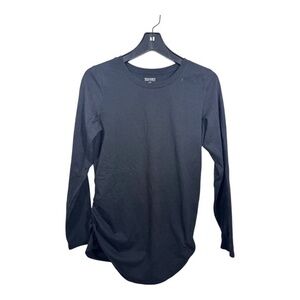 Old Navy Maternity Long Sleeve T-Shirt Womens Size Medium Black Fitted Soft Comf
